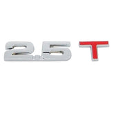 3D Universal Decal Chromed Metal Car Emblem Badge Sticker Car Trailer Gas Displacement Identification, Size: 8.5x2.5 cm
